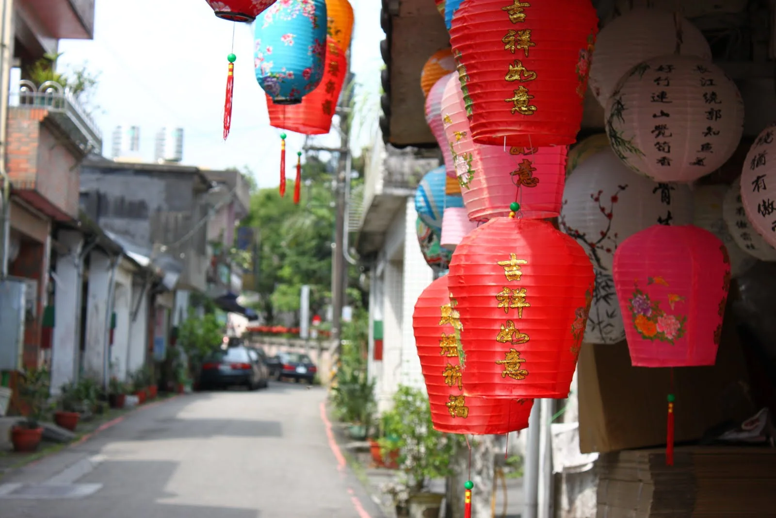 平溪鐵道之旅途中，通往十分風景區方向的景色