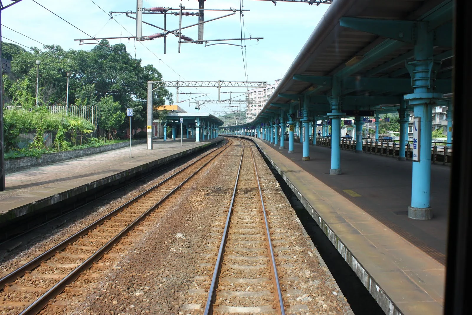 平溪線列車內少有乘客的另一個視角