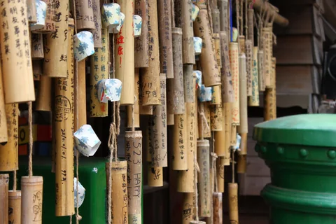 菁桐老街散步途中景色