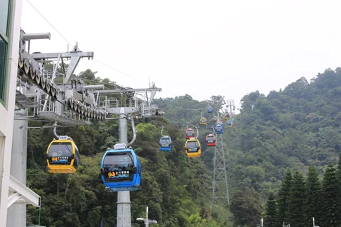 日月潭纜車之旅的起點