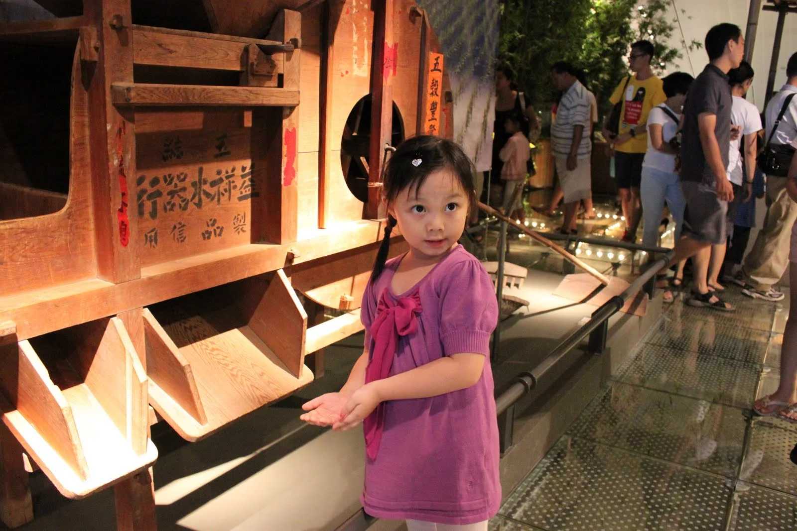 呈現宜蘭早期生活樣貌的館內展示