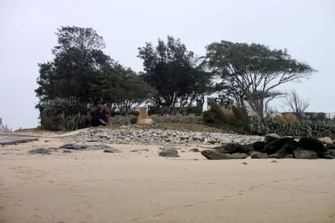 建功嶼周邊潮間帶及海上道路