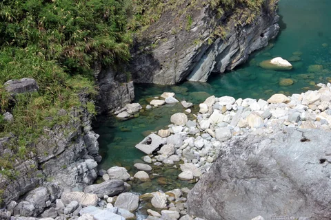 木瓜溪與清水溪的山谷匯流處