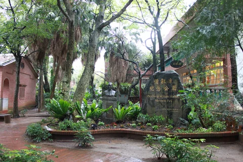 淡水中學校園內的實驗餐廳