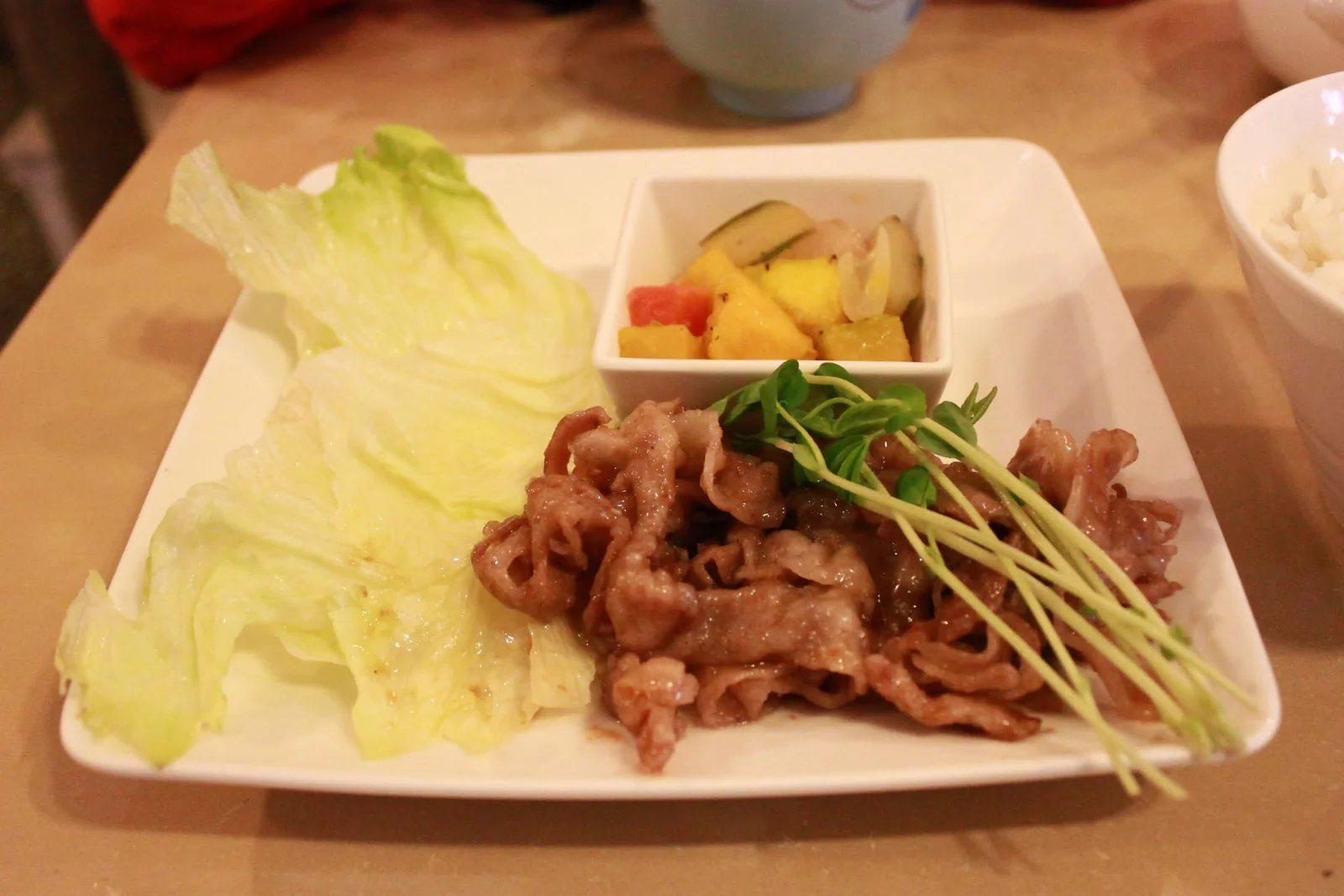 用餐途中拍下的另一份餐點