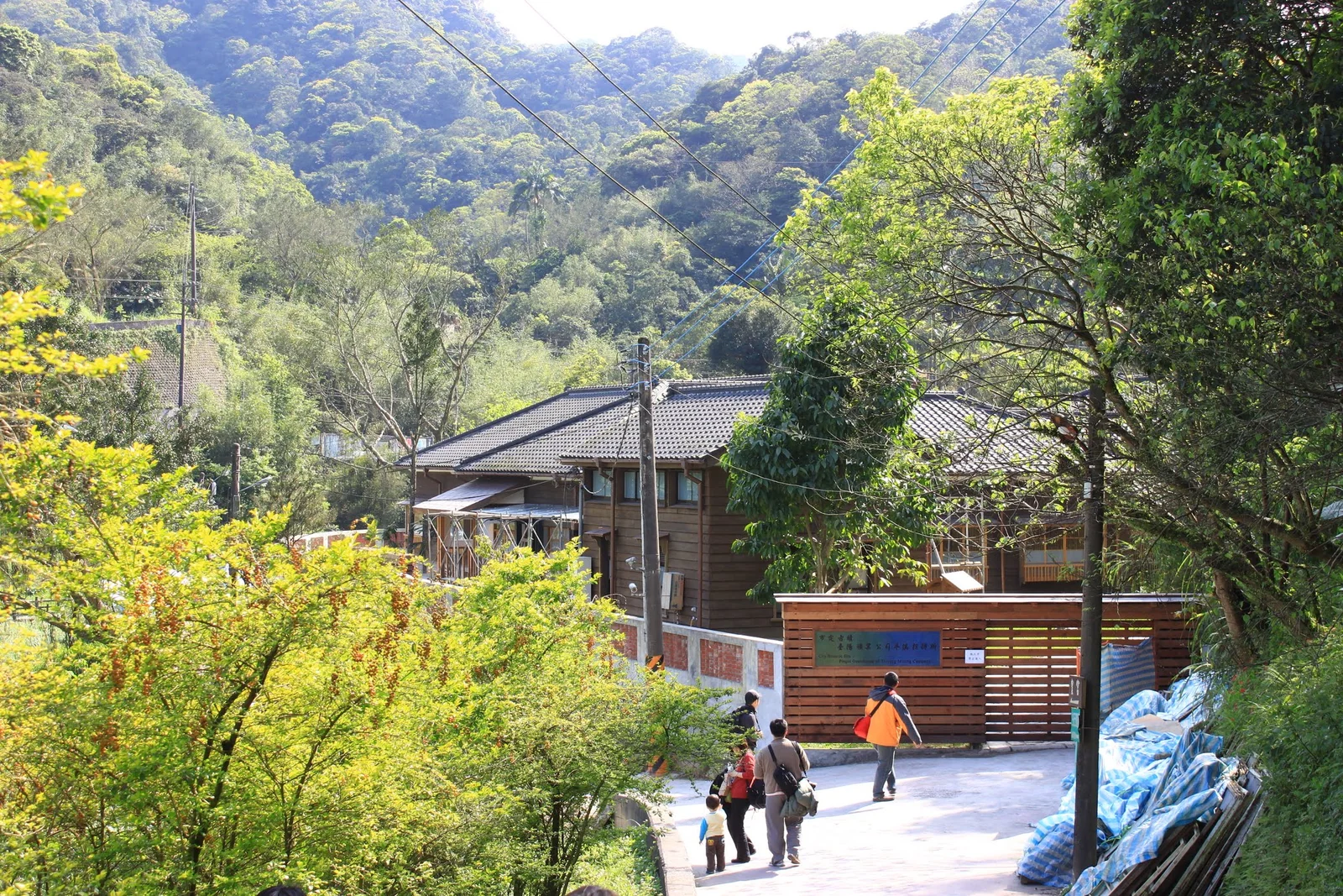 造訪菁桐太子賓館時看到的現場景象
