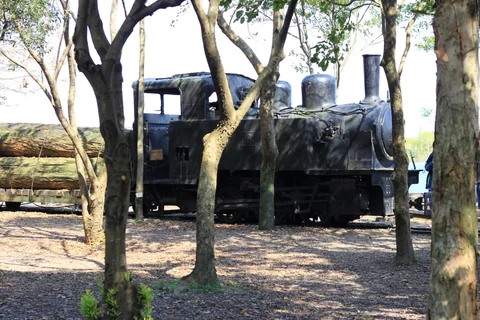 園內展示的蒸汽火車