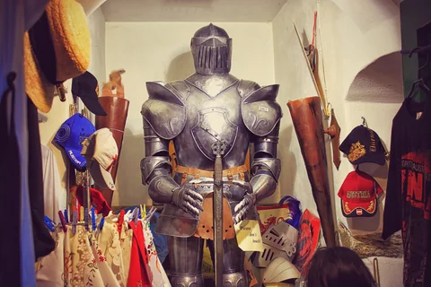杜倫施坦商店展示的鐵甲武士裝飾