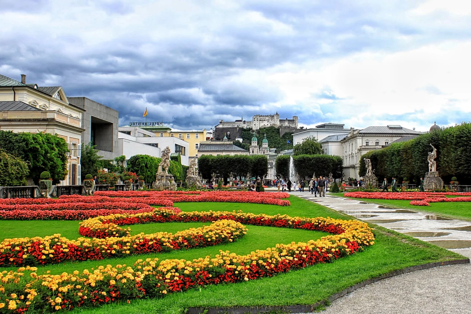 米拉貝爾花園的庭園景觀