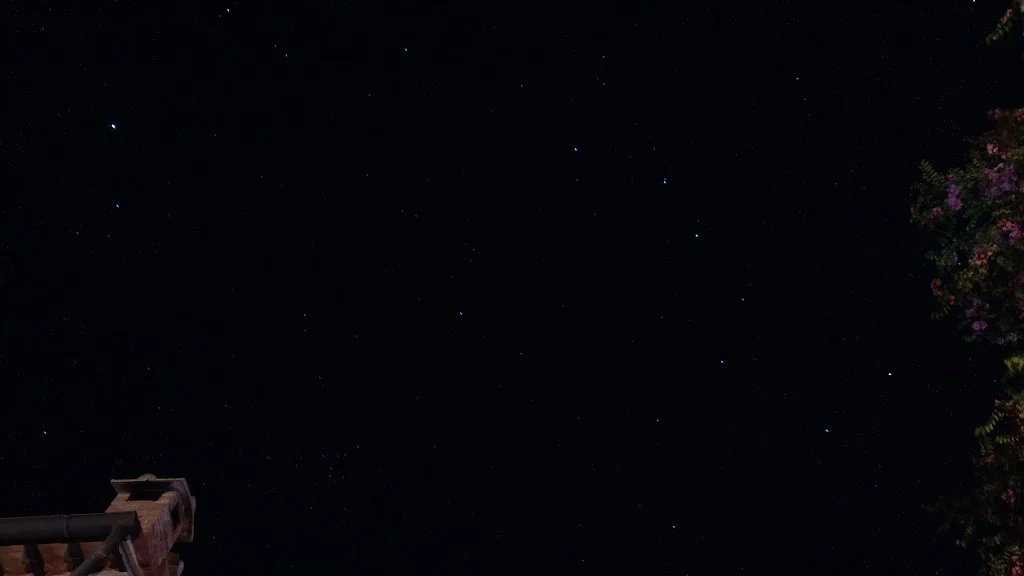 夜空中的北斗七星